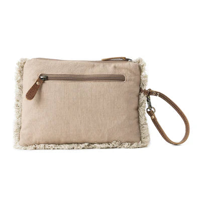 MEADOW LACE EMBROIDERED POUCH