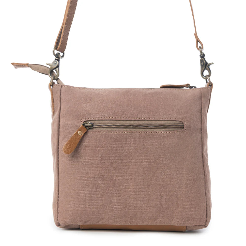 DIZZY CIRCLE LEATHER SHOULDER BAG