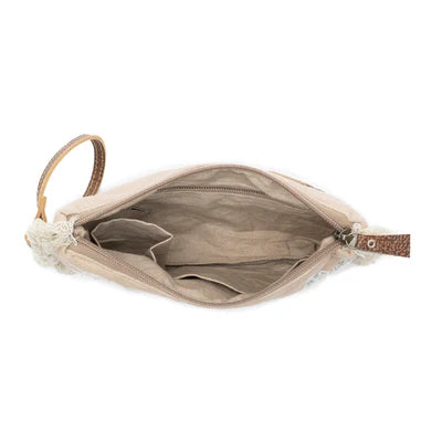 MEADOW LACE EMBROIDERED POUCH