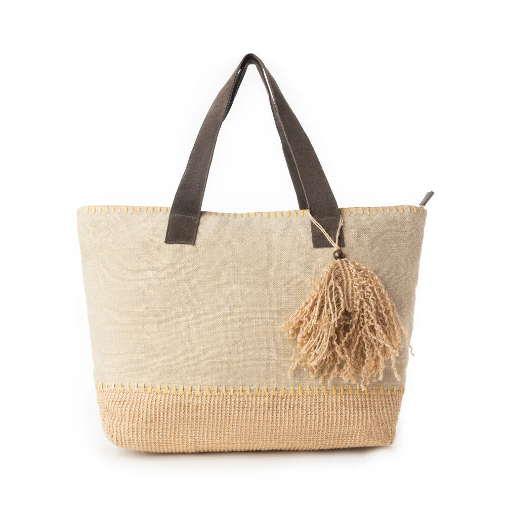 MYRA WILLOW WANDERER TOTE BAG IN PRAIRIE DUST