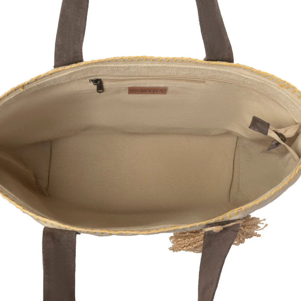 MYRA WILLOW WANDERER TOTE BAG IN PRAIRIE DUST