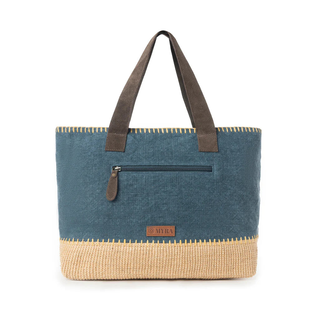 MYRA WILLOW WANDERER TOTE BAG IN SAGE BLUE