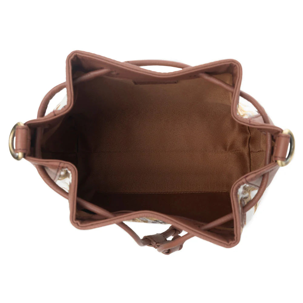 MYRA OLD SOUL BUCKET BAG IN GOLDEN IVORY